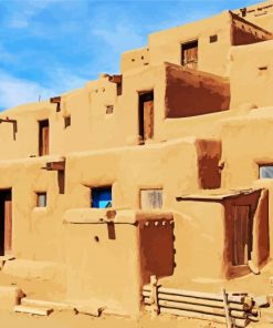 Beautiful Adobe House Paint By Number