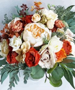 Beautiful Bouquet Boho Flowers Paint By Number