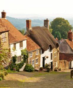 Beautiful English Village Paint By Number