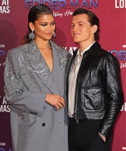 Beautiful Zendaya And Tom Paint By Number