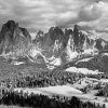 Black And White Italy Mountains Paint By Number