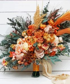 Boho Bouquet Flowers Paint By Number