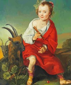 Boy With Goat Art Paint By Number