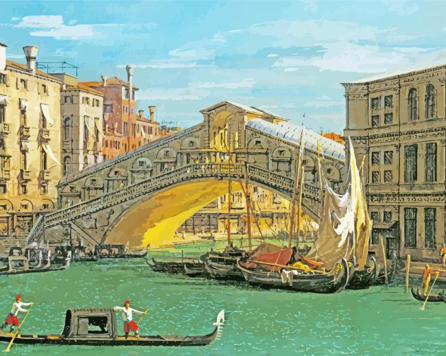 Canaletto The Bridge Venice Paint By Number
