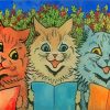 Carol Singing Cats By Louis Wain Paint By Number