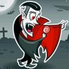 Cartoon Vampire Dracula Paint By Number