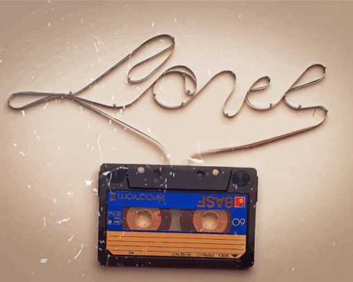 Cassette Tape Love Paint By Number