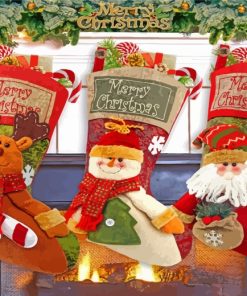 Christmas Stockings Paint By Number