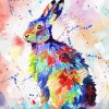 Colorful Abstract Rabbit Paint By Number