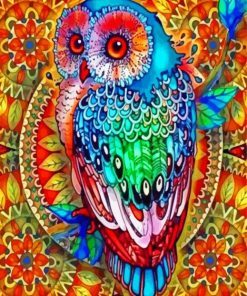 Colorful Mandala Birds Paint By Number