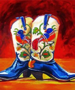 Cowboy Boots Art Paint By Number