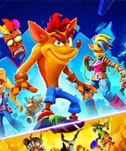 Crash Game Characters Paint By Number