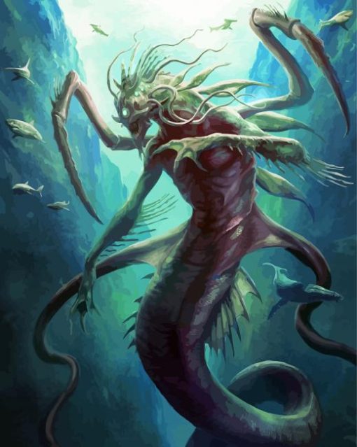 Dagon Mermaid Paint By Number