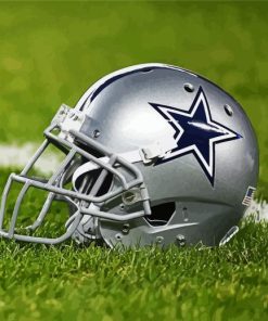 Dallas Cowboys Helmet Paint By Number