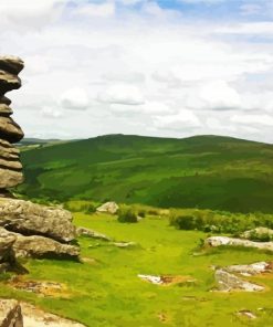 Dartmoor National Park Landscape Paint By Number