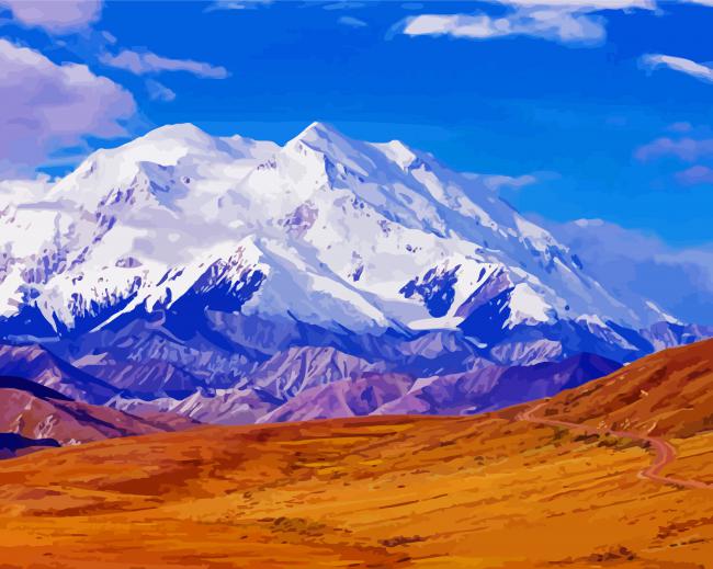 Denali Alaska Landscape Paint By Number
