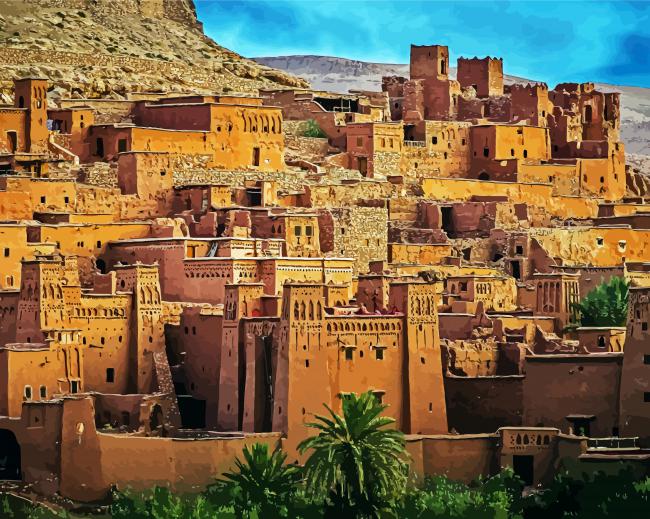 Desert Town In Morocco Paint By Number
