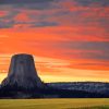 Devils Tower At Sunset Paint By Number