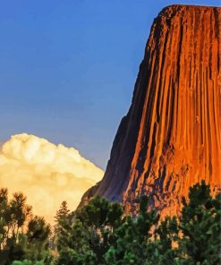 Aesthetic Devils Tower Monument Paint By Number