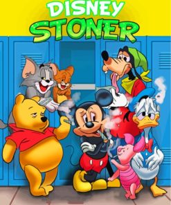 Disney Characters Stoners Paint By Number