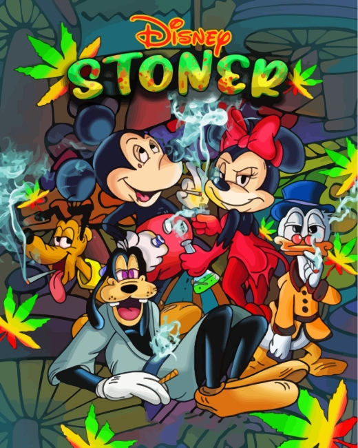 Disney Stoner Cartoon Paint By Numbers - Paint By Numbers
