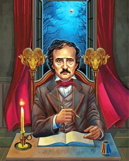 Edgar Allan Poe Paint By Number
