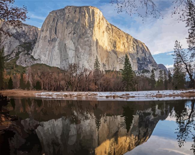El Capitan Reflection Paint By Number