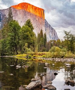 El Capitan At Sunset Paint By Number