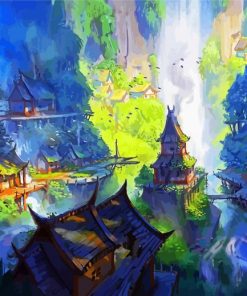 Fantasy Village Paint By Number