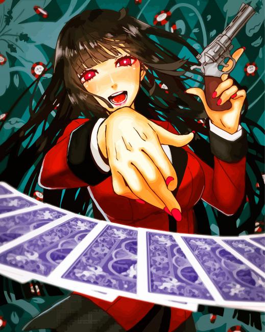 Kakegurui – Compulsive Gambler Anime Meari Saotome Gambling Manga, Anime,  game, black Hair, manga png | PNGWing