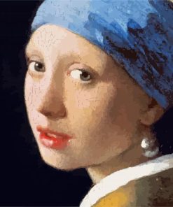 Girl With A Pearl Earring By Vermeer Paint By Number