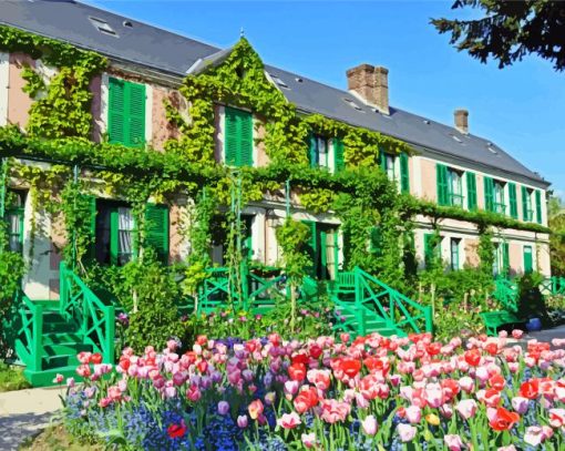 Giverny Monet House Paint By Number