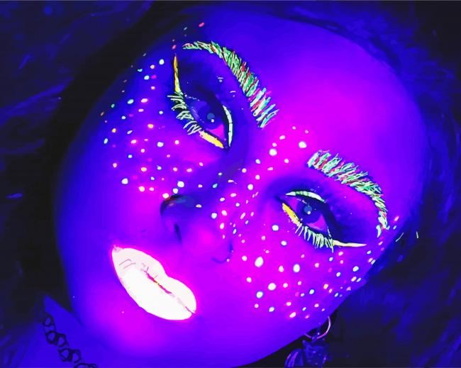 Glow In The Dark Makeup Paint By Numbers - Paint By Numbers