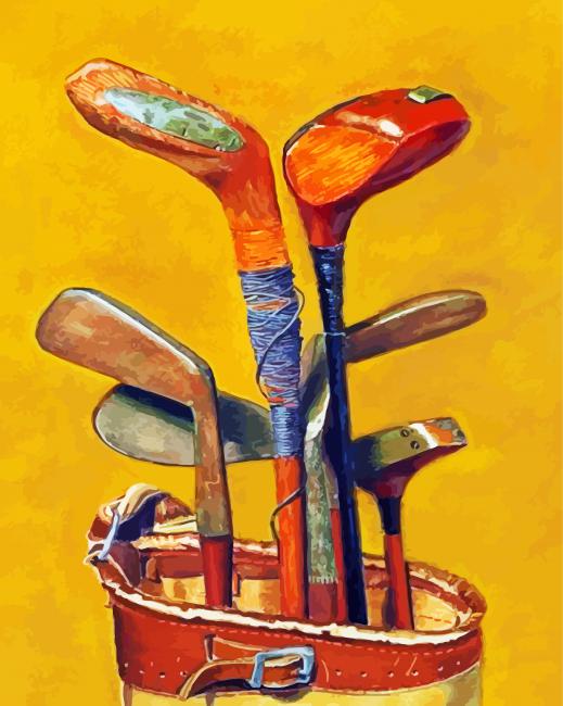 Golf Equipment Paint By Number