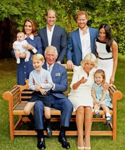 Happy Royal Family Of England Paint By Number