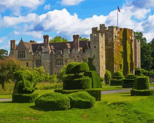 Hever English Castle And Gardens Paint By Number