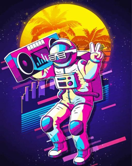 Hip Hop Astronaut Paint By Number