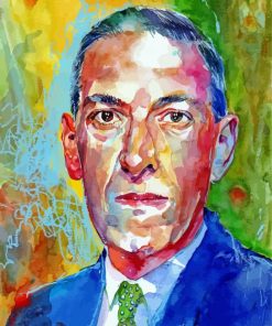 Howard Phillips Lovecraft Portrait Art Paint By Number