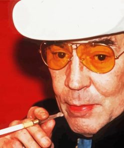 Hunter Stockton Thompson With Glasses Paint By Number