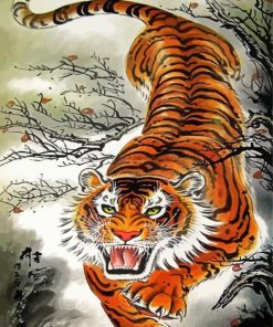 Japanese Tiger Art Paint By Number