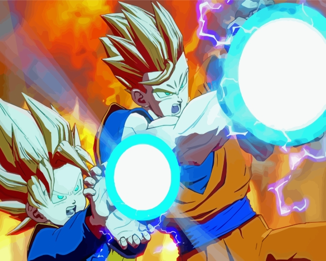 Kamehameha Energy Attack Paint By Number