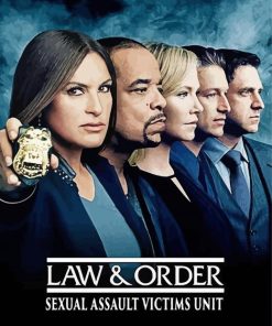 Law And Order Poster Paint By Number