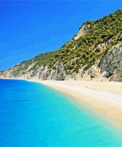 Beautiful Lefkas Beach Paint By Number