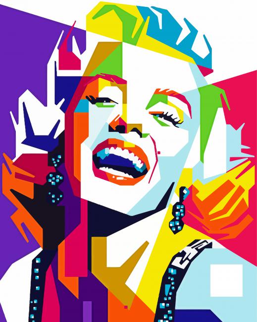 Marilyn Monitor Pop Art Paint By Number