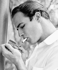 Marlon Brando Smoking Paint By Number