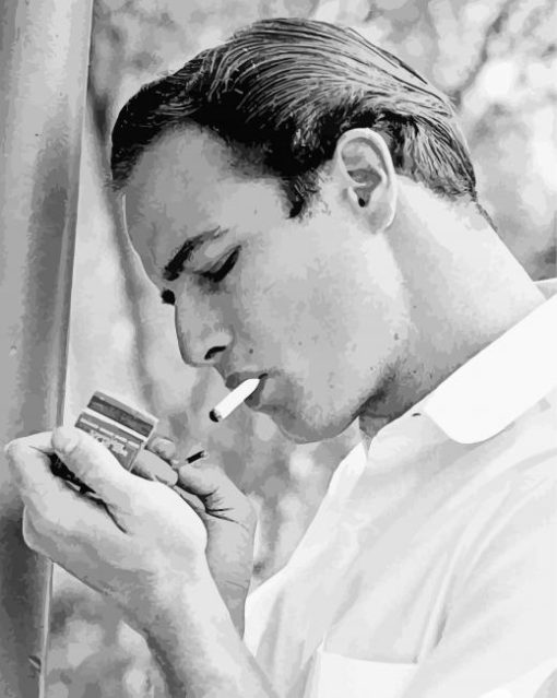 Marlon Brando Smoking Paint By Number
