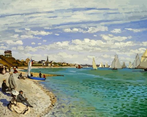 Monet The Regatta At Saint Addresse Paint By Number