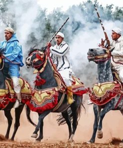 Moroccan Horse Show Paint By Number