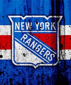 New York Rangers Ice Hockey Logo Paint By Number