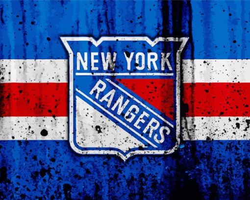 New York Rangers Ice Hockey Logo Paint By Number
